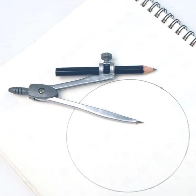 Metal Locking Compass Set Port - Math Geometry Set With Compass ulasan dan harga