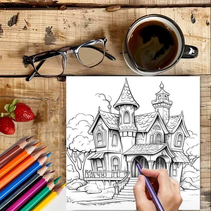 Haunted House Coloring Book fo - School Supplies ulasan dan harga