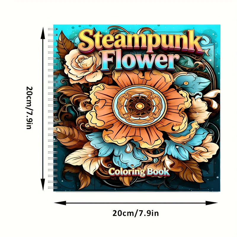 Coloring Book Steampunk Flower - School Supplies ulasan dan harga