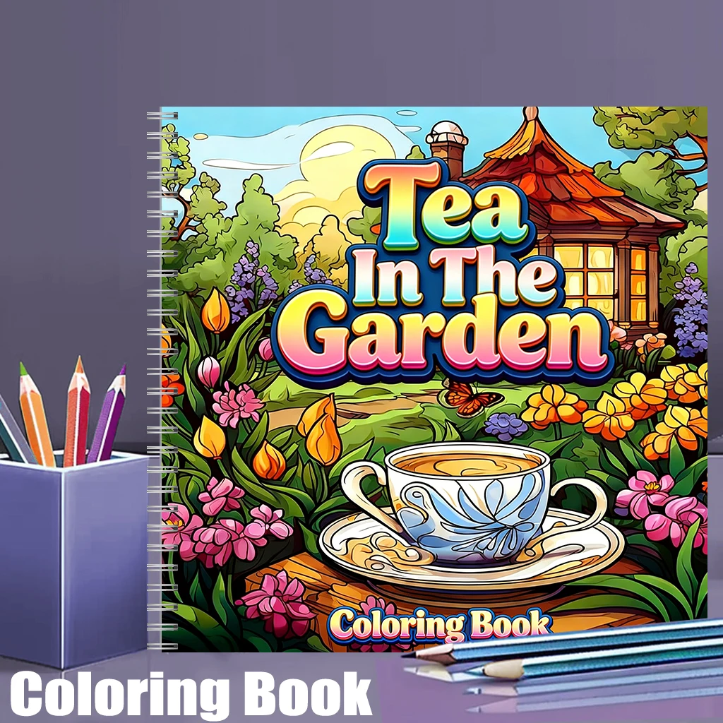 Tea In The Gardens Coloring Bo - School Supplies ulasan dan harga